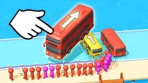 Bus out - Bus Away traffic jam